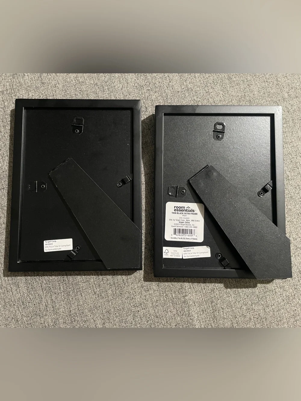 5x7 Black Photo Frame Set - Classic Wall Decor